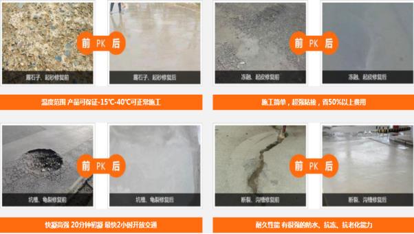 道路修補料修補現場